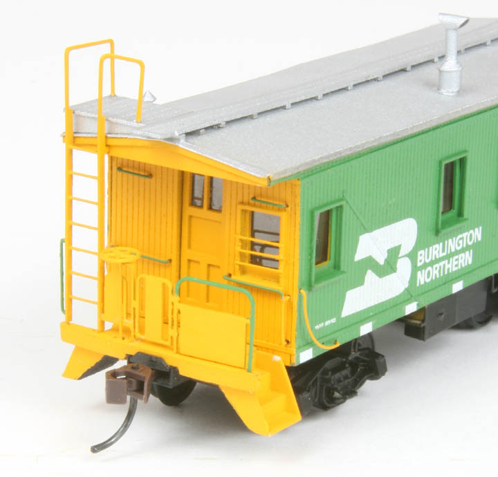 American Model Builders 877 Laser Art GN/BN Transfer Wood Caboose HO Scale Kit