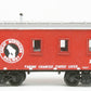 American Model Builders 877 Laser Art GN/BN Transfer Wood Caboose HO Scale Kit