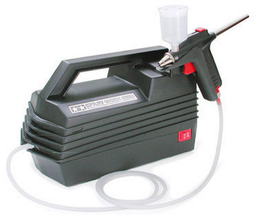 Tamiya 74520 Spray-Work Basic Air Compressor with Airbrush