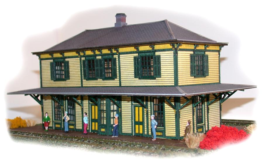 N Scale Architect 10013 N Central Of New Jersey Standard 2-Story Station Kit