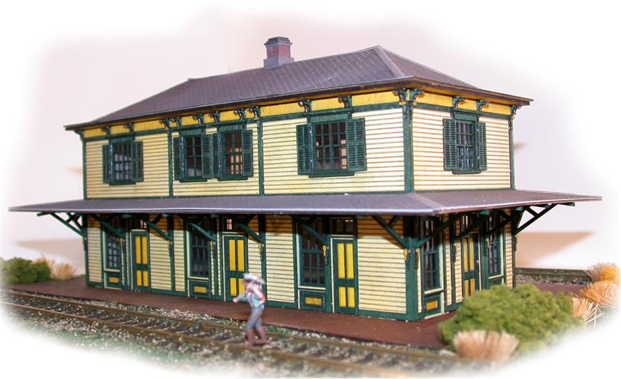 N Scale Architect 10013 N Central Of New Jersey Standard 2-Story Station Kit