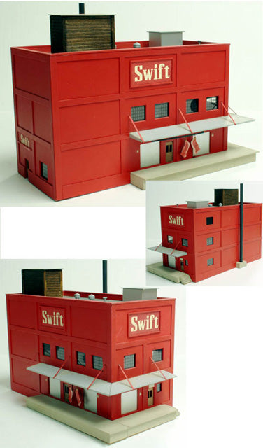 Alpine Division Scale Models HO Scale 85 Swift Meat Packing Plant Building Kit