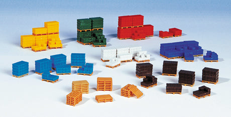 Kibri 38662 1:87 Beverage Crates on Pallets