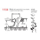 Micro-Trains 00132060 N Atlas RSD-12 Pilot Locomotive Coupler Conversion Kit