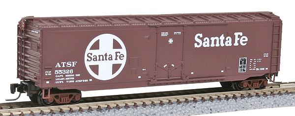 Micro-Trains 50700441 Z Atchison Topeka & Santa Fe 50' Plug Door Box Car #55326