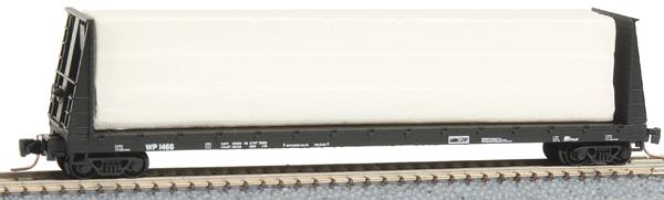 Micro-Trains 52700101 Z Western Pacific 60' Flat Car w/Load #1466