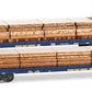 Micro-Trains 52700112 Z 60' Golden West Service Bulkhead Flatcar w/Plywood Loads