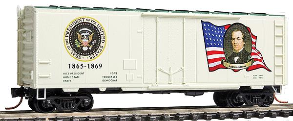 Micro-Trains 07400134 N Scale Andrew Johnson 40' Boxcar #1865-1869 w/Ladders LN/Box