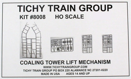 Tichy 8008 HO Coaling Tower Lift Mechanism Kit