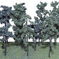 Heki 308 HO/O Mini Forest Pine Trees 4"-7" (Set of 12)