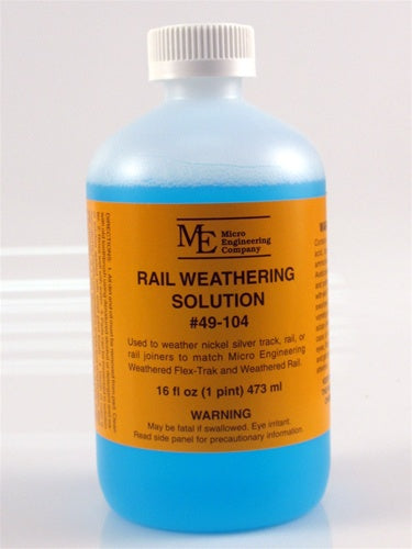Micro Engineering 49-104 Rail Weathering Solution -  16 oz. Bottle