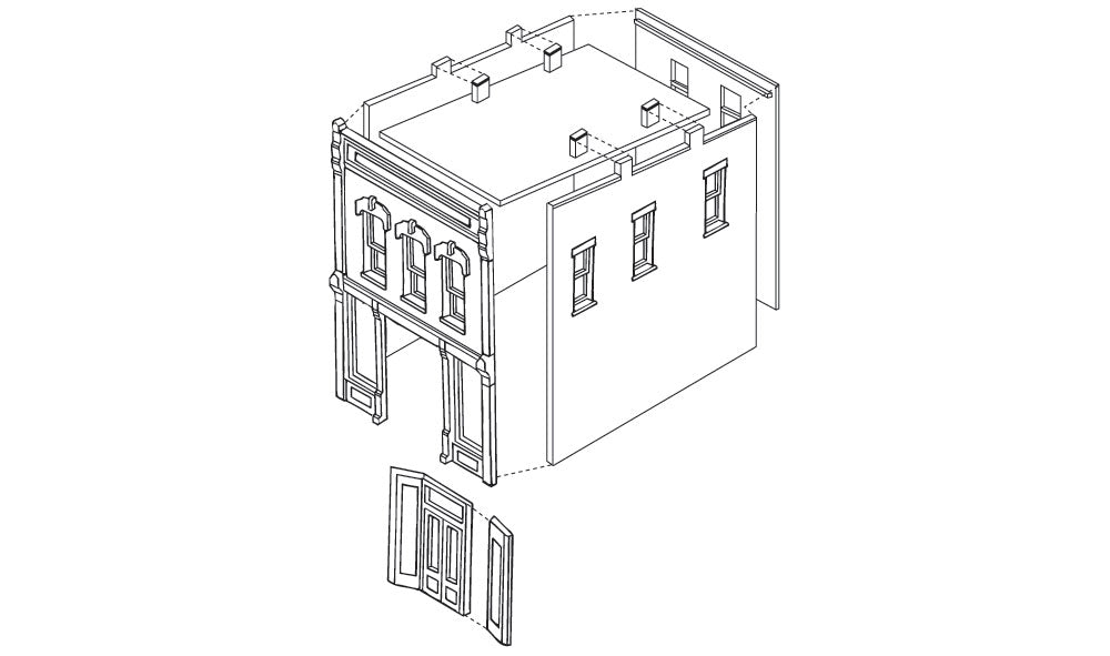 DPM 10100 HO Scale Kelly's Saloon Bulding Kit
