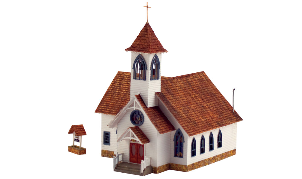 Woodland Scenics BR5041 HO Built-&-Ready Community Church Building