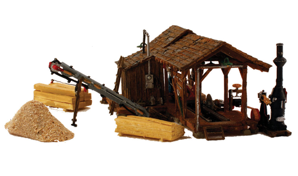 Woodland Scenics BR5044 HO Built-&-Ready Buzz's Sawmill Building