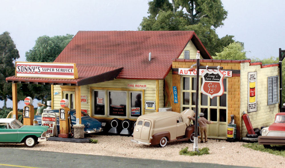 Woodland Scenics PF5203 N Sonny's Super Service Building Kit LN/Box