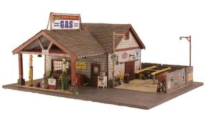 Woodland Scenics BR5849 O Built-&-Ready Ethyl's Gas & Service Building