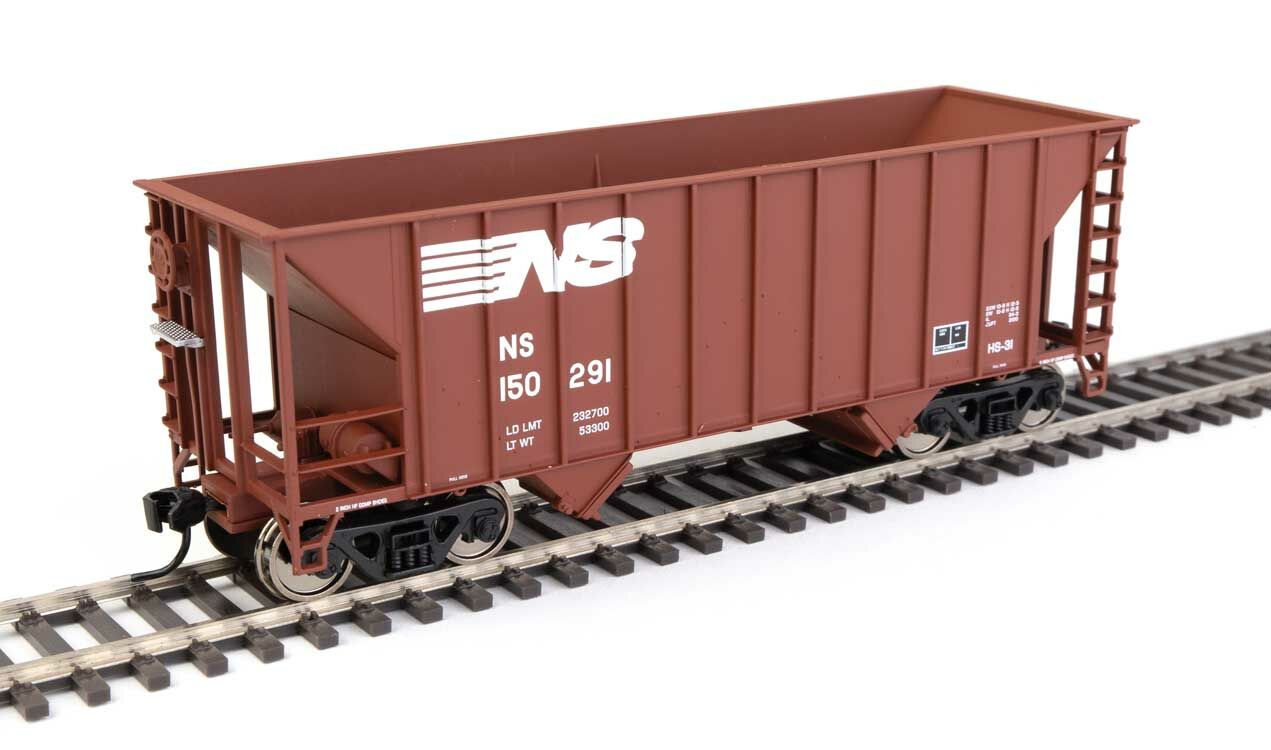 Walthers 910-56612 HO Norfolk Southern 34' 100-Ton 2-Bay Hopper RTR #150291