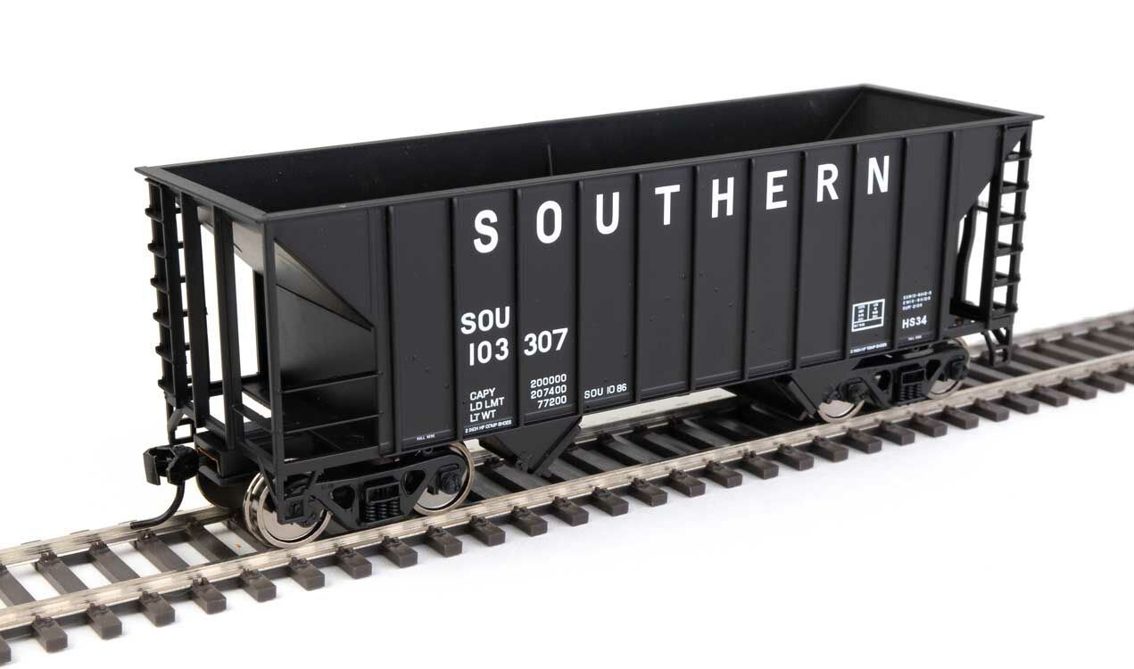 Walthers 910-56617 HO Southern Railway 34' 100-Ton 2-Bay Hopper RTR #103307