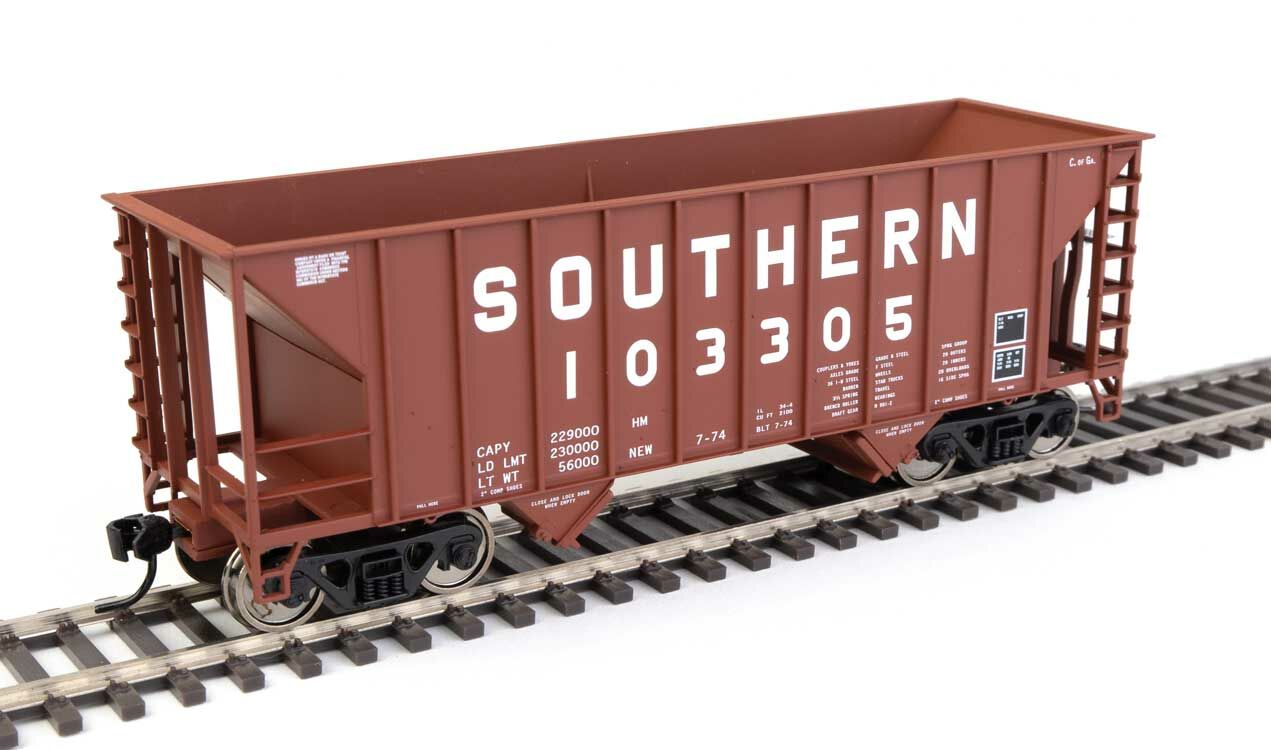Walthers 910-56620 HO Southern Railway 34' 100-Ton 2-Bay Hopper RTR #103305