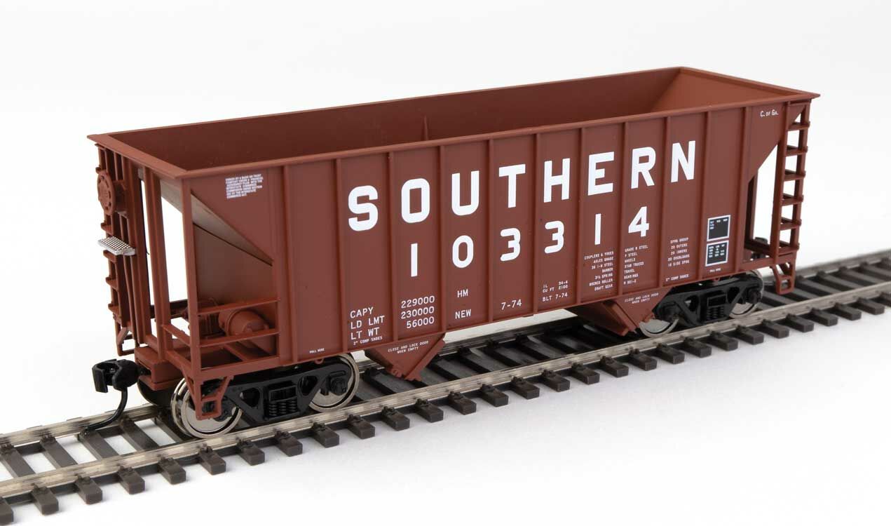 Walthers 910-56621 HO Southern Railway 34' 100-Ton 2-Bay Hopper RTR #103314