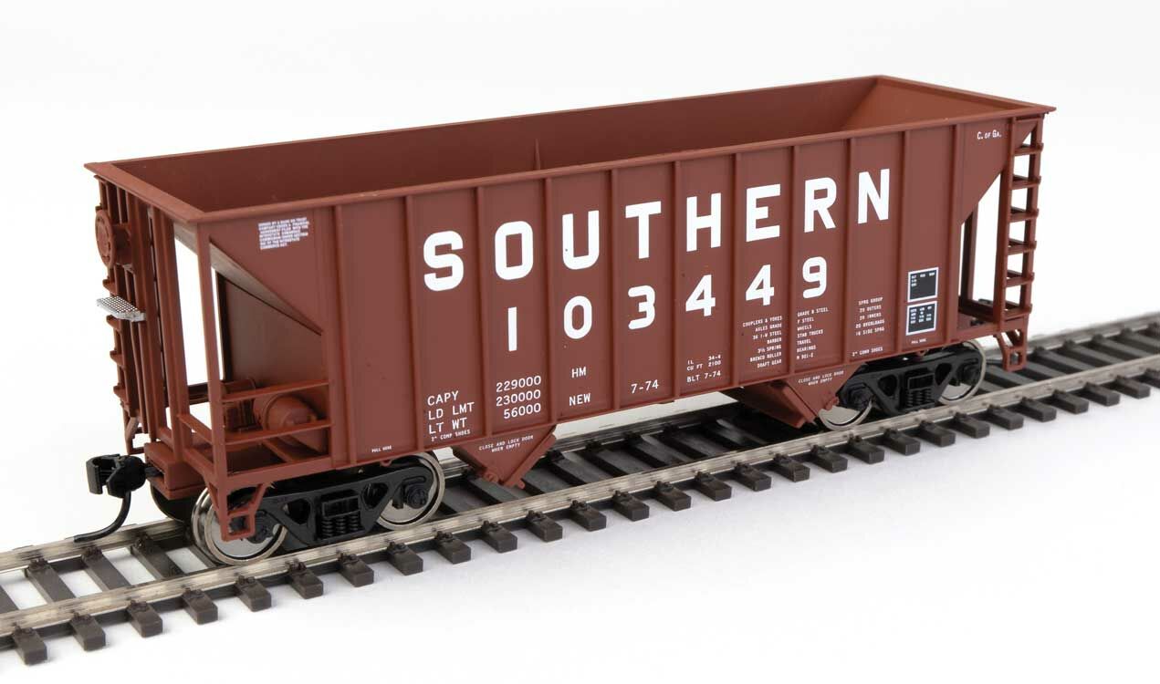 Walthers 910-56622 HO Southern Railway 34' 100-Ton 2-Bay Hopper RTR #103449