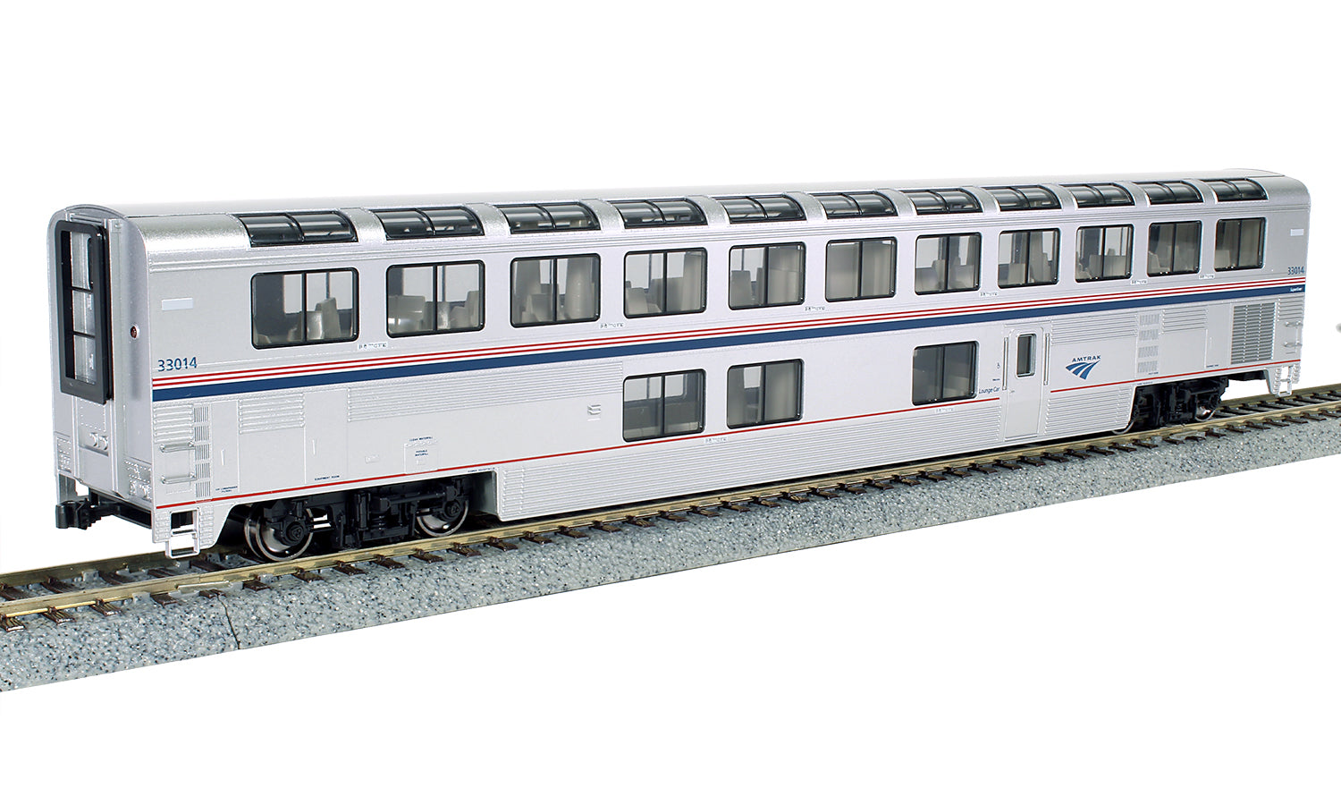 Kato 35-6065 HO Amtrak Superliner I Phase VI Lounge #33014