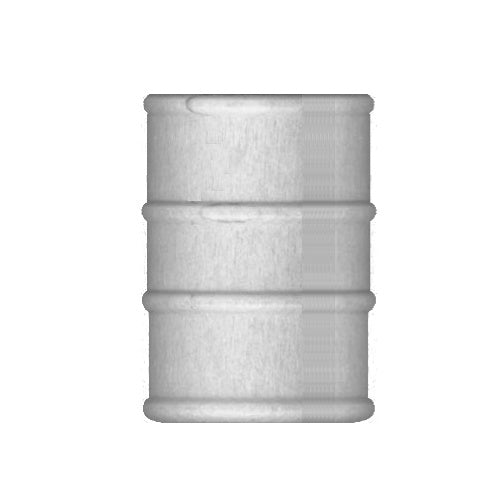 Campbell Scale Models 252 HO Silver Oil Drums (Pack of 12)