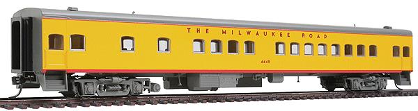 Fox Valley Models 10104 HO 1935 Bunk Coach, MILW/UP Yellow & Gray #4448