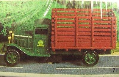 Con-Cor 7111 HO Scale 1931 Ford AA Cattle Truck Plastic Kit (Box of 2)