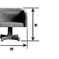 Plastruct 93770 O 39/64" x 19/32" Executive Chair (Pack of 2)