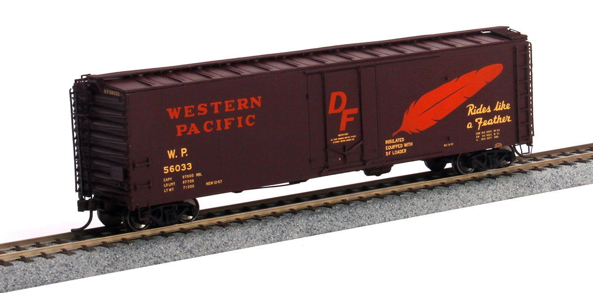 Atlas 20001381 HO Western Pacific 50' Plug Door Boxcar #56074