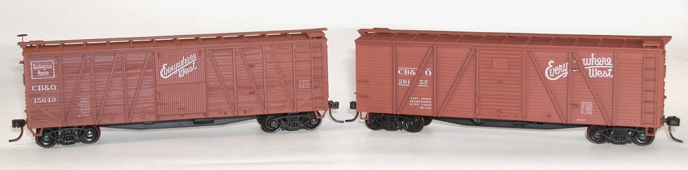 Accurail 1210 HO CBQ 40' Boxcar (Pack of 2)