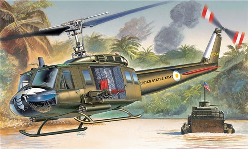 Italeri 1247 1:72 UH 1D Slick Military Aircraft Helicopter Model Kit