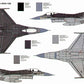 Italeri 0188 1:72 F-16 C/D Night Falcon Military Aircraft Plane Model Kit