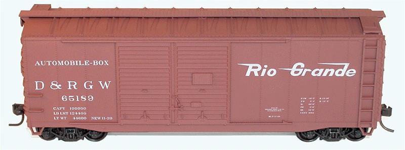 Accurail 3632 HO Scale Denver and Rio Grande Western Double Door Boxcar