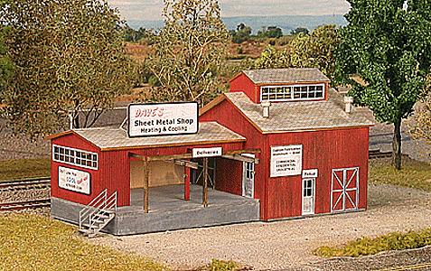 Northeastern Scale Models 40019 HO Sheet Metal Shop Kit 3-3/8 x 7-3/4