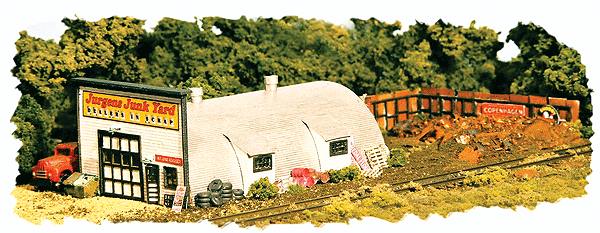 Monroe Models 9204 N Scale Jurgens Junk Yard - Kit