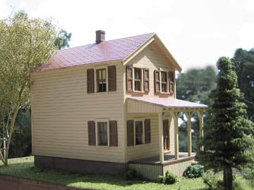 B.T.S. 17700 O 110 Second Street 2-Story House w/Front Porch Building Kit