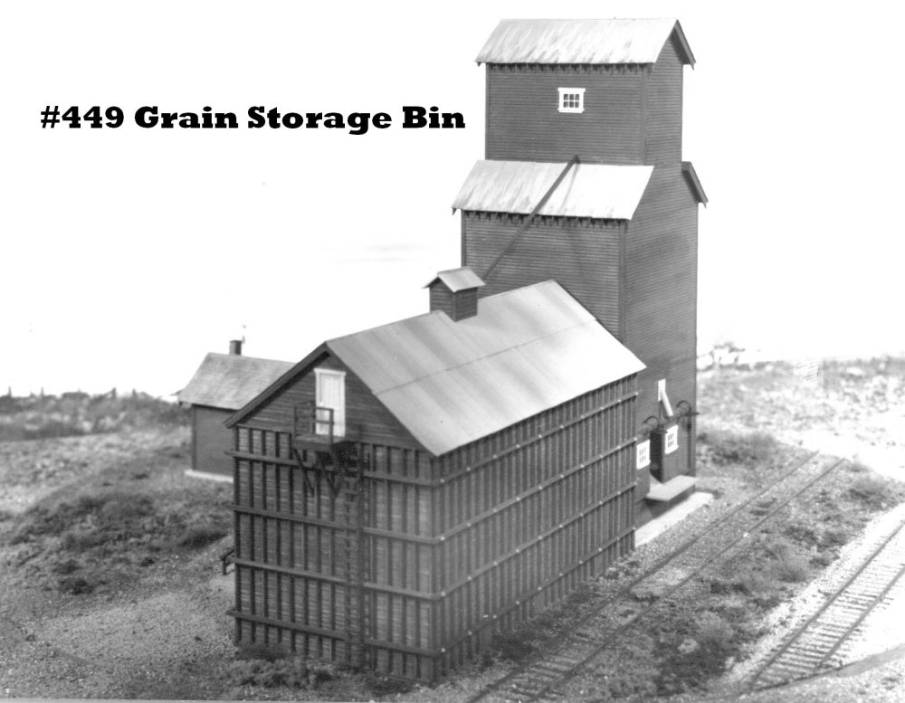 Campbell Scale Models 449 HO Scale Grain Storage Bin Building Kit