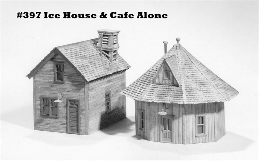 Campbell Scale Models 397 HO Ice House & Cafe Building Kit NIB
