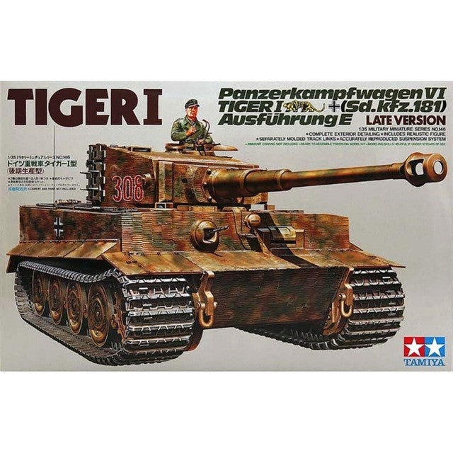 Tamiya 35146 1:35 Tiger I Heavy Late Military Tank Model Kit