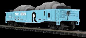 MTH 20-98960 O Gauge Rock Island Gondola Car #680175 with Coil Steel Load