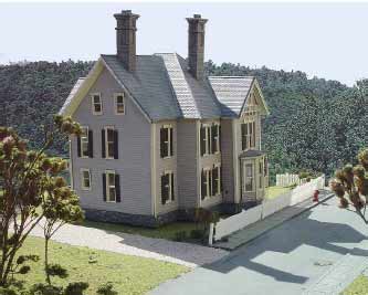 Branchline Trains 600 HO Dubois House - Laser-Art Building Kit