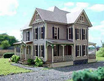 Branchline Trains 600 HO Dubois House - Laser-Art Building Kit