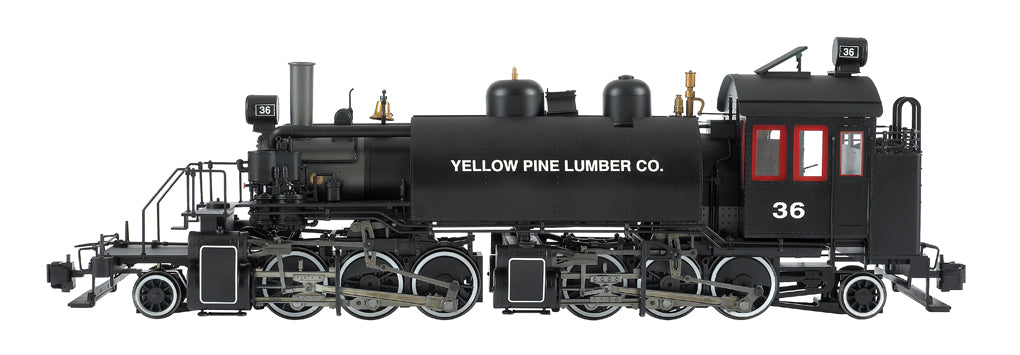 Bachmann 82895 G Yellow Pine Lumber Co. Baldwin 2-6-6-2 Saddle Tank