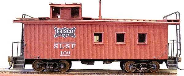 American Model Builders 863 Laser Art SLSF Wood Caboose HO Scale Kit