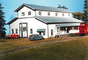 American Model Builders 704 Laser Art Transfer Building Lineside HO Scale Kit LN/Box