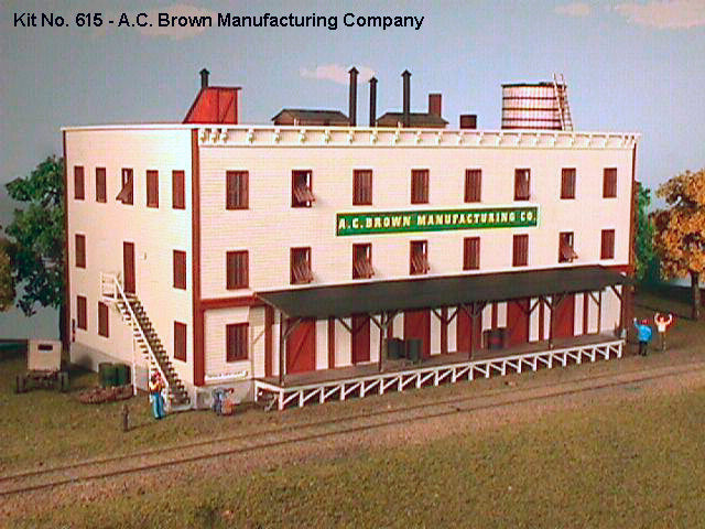 American Model Builders 615 N Scale Laser Art A.C. Brown Manufacturing Wood Kit NIB