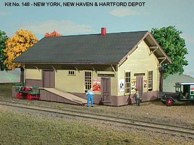 American Model Builders 148 HO New Haven Passenger Depot Laser Art Building Kit