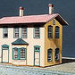 American Model Builders 125 HO Scale Laser Art Santa Fe 2-Story Depot # 1 Kit